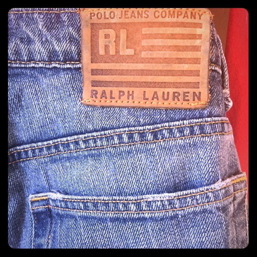 Polo jeans company Ralph Lauren ripped shorts